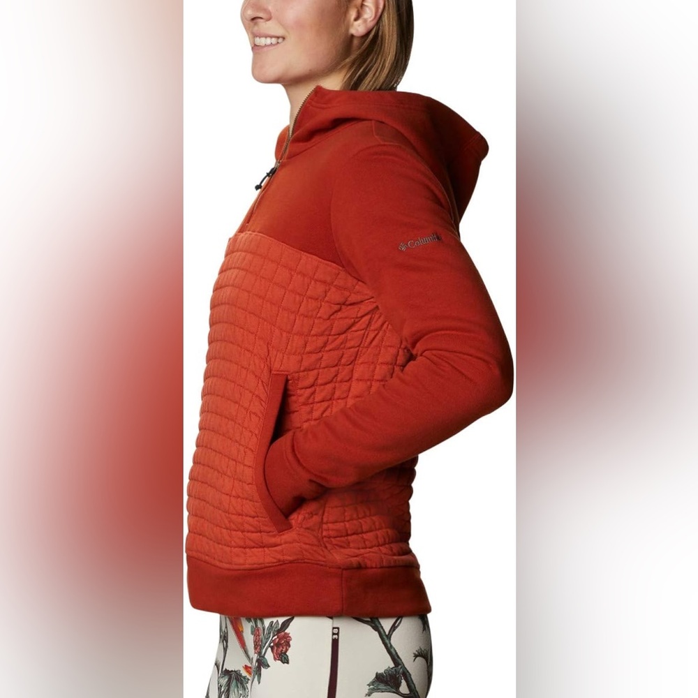 Columbia Women's Sunday Summit Hooded Pullover burnt orange size 2X 18 20 - Picture 4 of 6